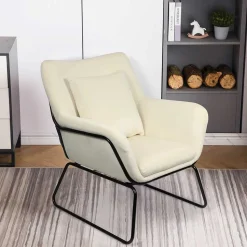 Design Sessel in Beige & Schwarz - Culagan