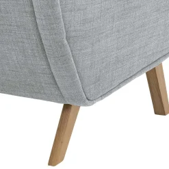 Design Sessel in Hellgrau - Crutina