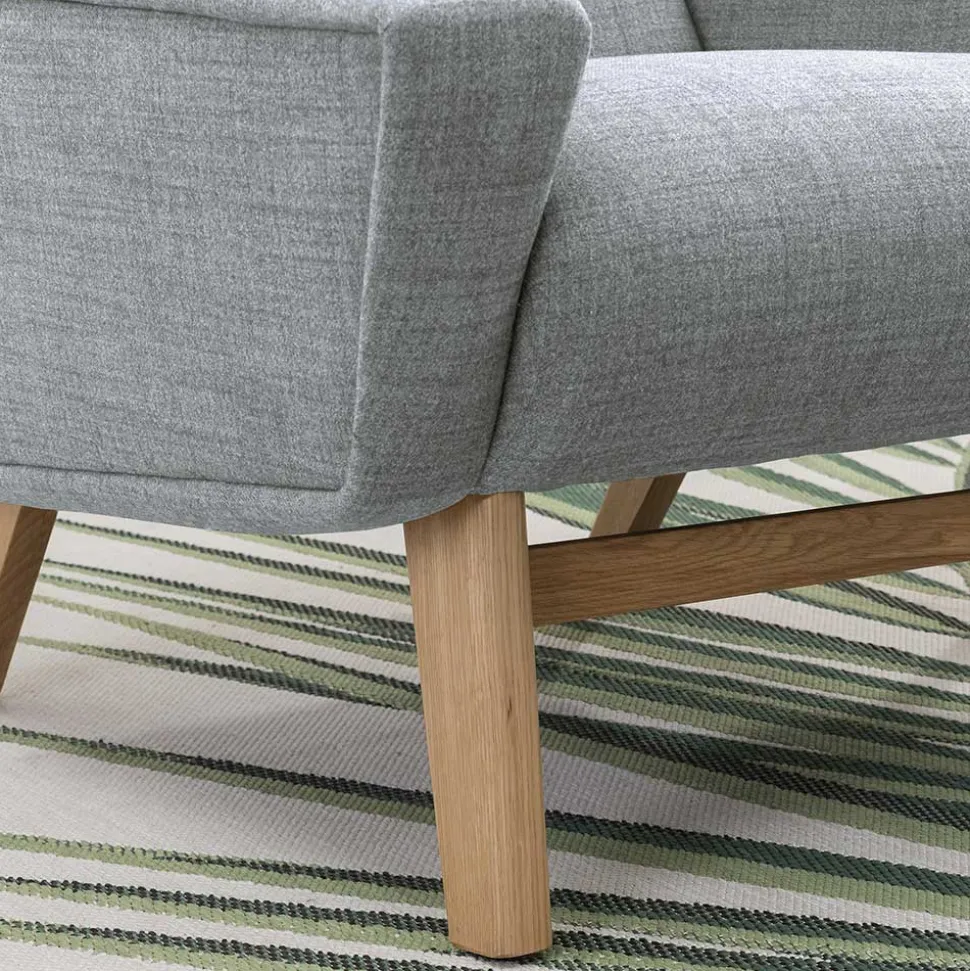 Design Sessel in Hellgrau - Crutina