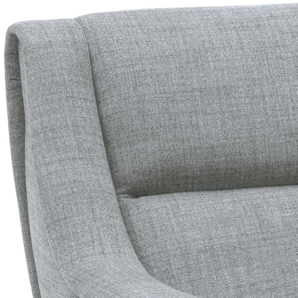 Design Sessel in Hellgrau - Crutina