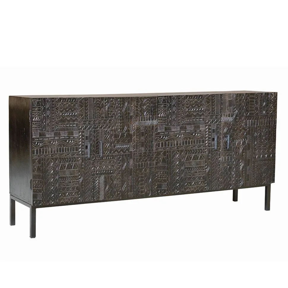 Design Sideboard in Walnuss Braun - Solu