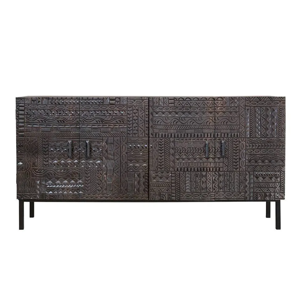 Design Sideboard in Walnuss Braun - Solu