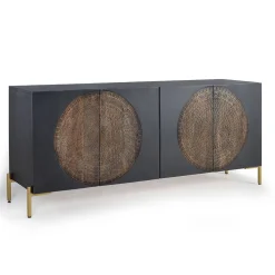 Design Sideboard mit Mandala Schnitzerei - Synessa