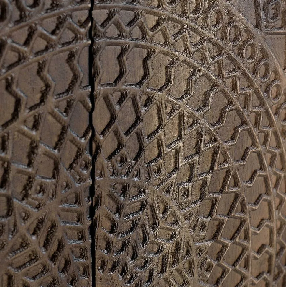 Design Sideboard mit Mandala Schnitzerei - Synessa