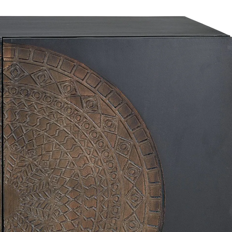 Design Sideboard mit Mandala Schnitzerei - Synessa