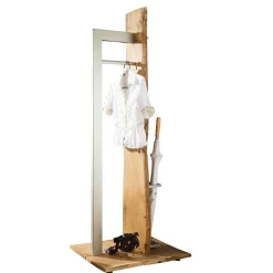 Design Standgarderobe aus Metall & Eiche - Avidora