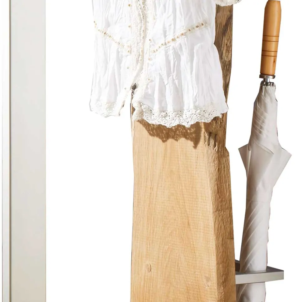 Design Standgarderobe aus Metall & Eiche - Avidora