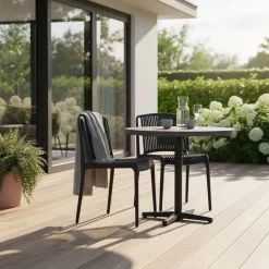 Design Stapelstühle in Schwarz - Live (4er Set)