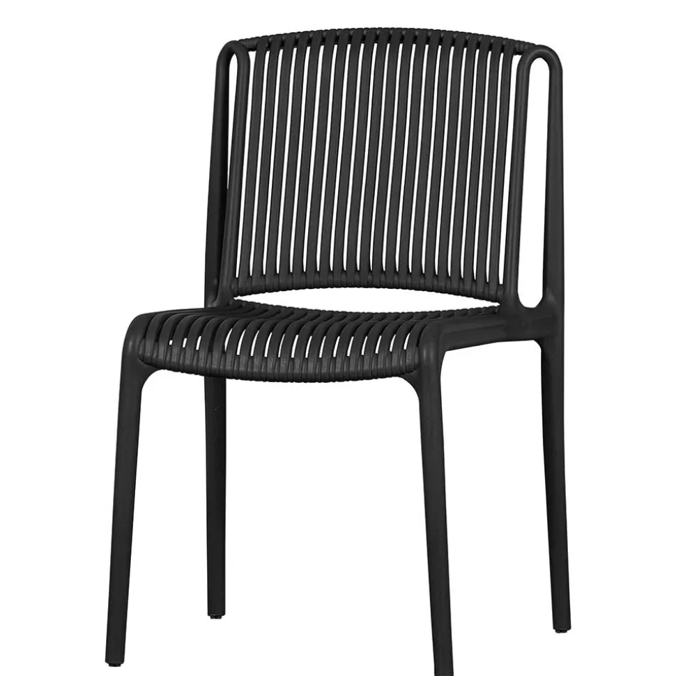 Design Stapelstühle in Schwarz - Live (4er Set)