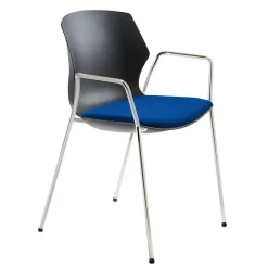 Design Stapelstuhl mit Armlehnen - Latvisa