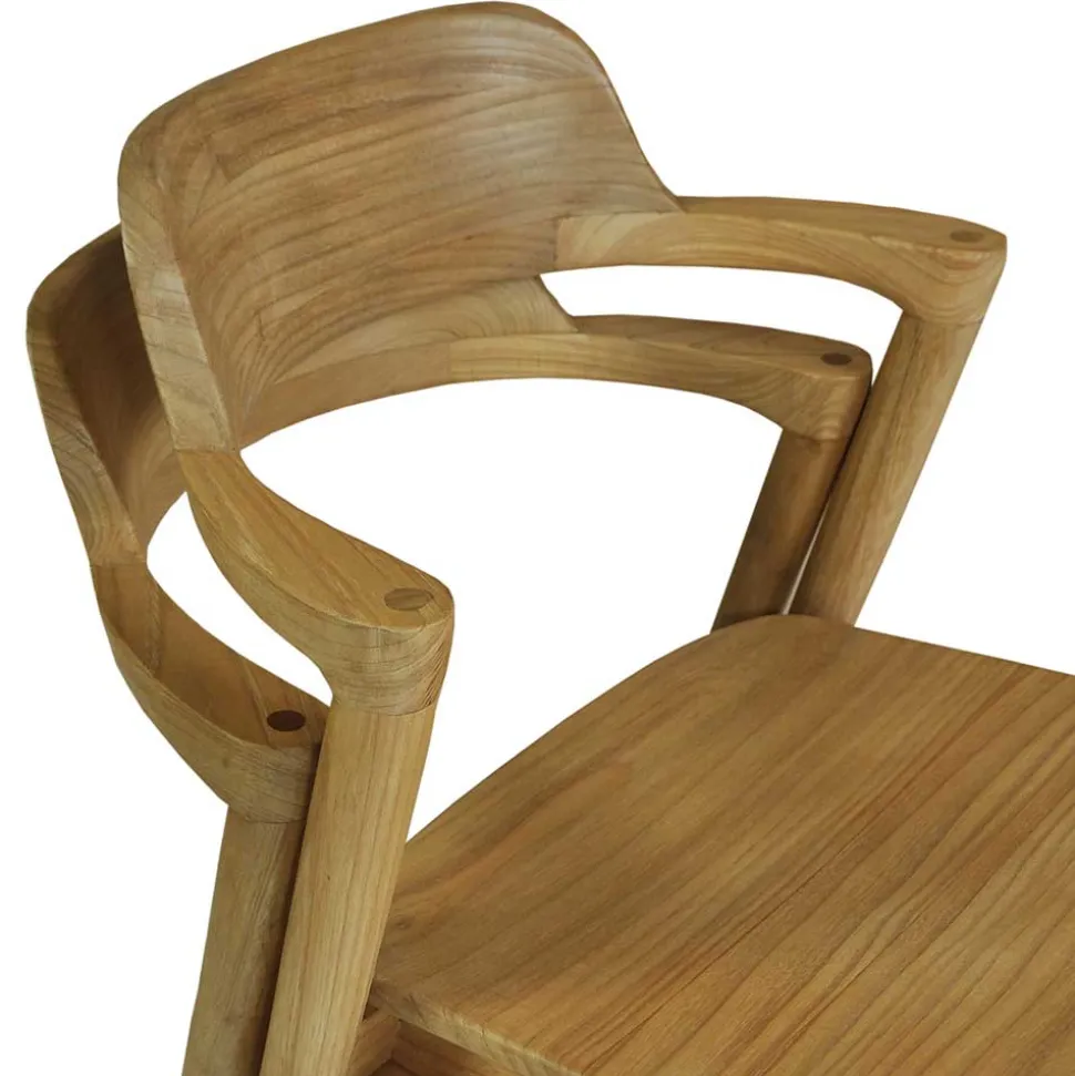 Design Stuhl aus Sungkai Holz - Bottaro