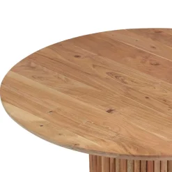 Design Säulentisch aus Akazie Massivholz - Vespania