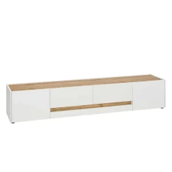 Design TV Board in Weiß & Wildeiche Optik - Nonessia