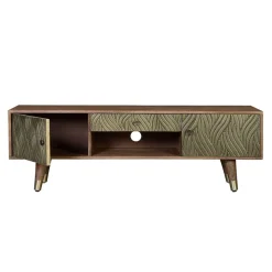 Design TV Kommode aus Mangoholz und Metall - Filurina