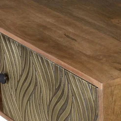 Design TV Kommode aus Mangoholz und Metall - Filurina