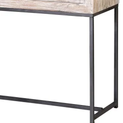 Design Vintageschrank in White Wash Mangoholz - Fudorus