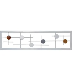 Design Wandgarderobe aus Metall und Holz - Laudion