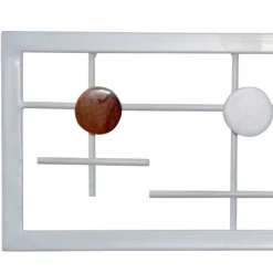 Design Wandgarderobe aus Metall und Holz - Laudion