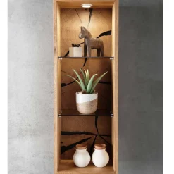 Design Wandregal mit zwei Glasböden - Acapella