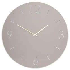 Design Wanduhr in Taupe - Cardini