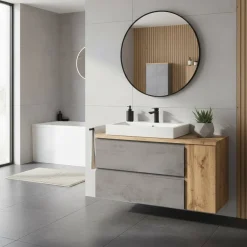 Design Waschtisch mit Aufsatzbecken - Mia