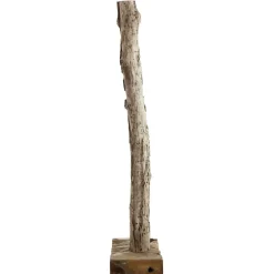 Design Weinregal aus Holzstamm Teak massiv - Teako