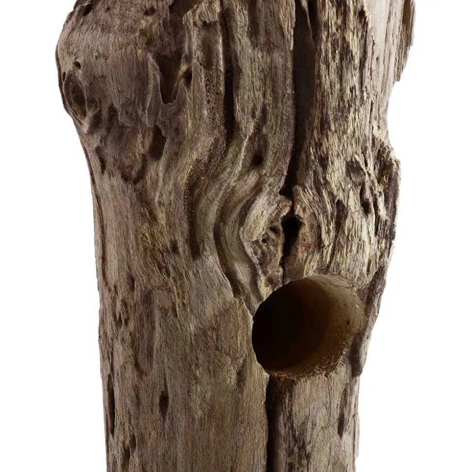 Design Weinregal aus Holzstamm Teak massiv - Teako