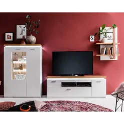 Design Wohnkombination mit Licht - Caldri (dreiteilig)