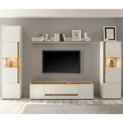 Design Wohnwand 270 cm breit - Nonessia (vierteilig)