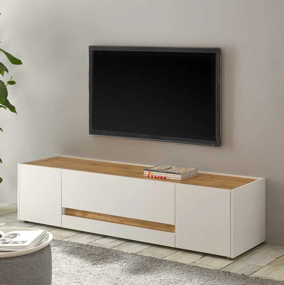 Design Wohnwand 270 cm breit - Nonessia (vierteilig)