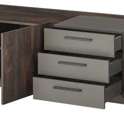 Design Wohnwand Kombi modern - Mundo (dreiteilig)