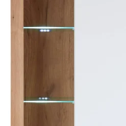 Design Wohnwand Set in Mattweiß - Adejano (dreiteilig)