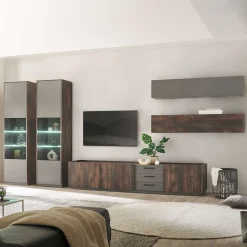 Design Wohnwandmöbel Set - Mundo (fünfteilig)