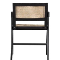 Designer Armlehnenstuhl aus Rattan Wiener Geflecht - Leano