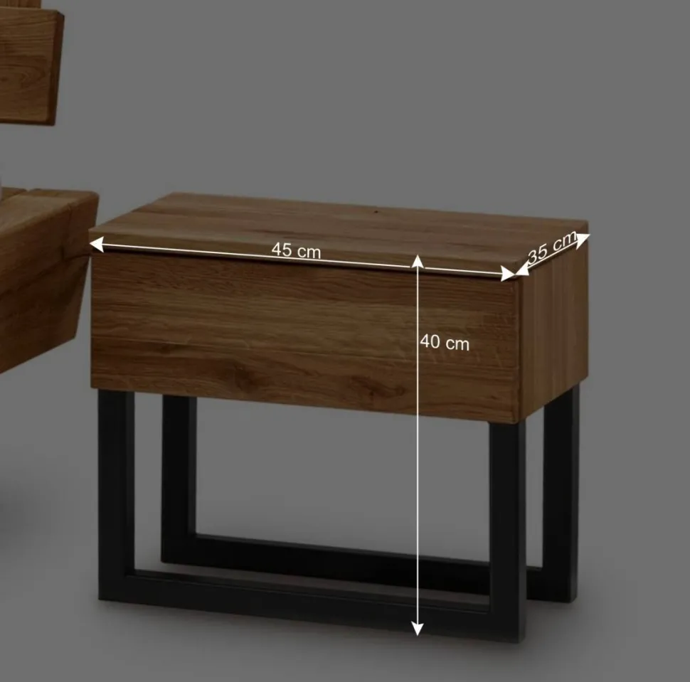 Designer Balkenbett mit LED Beleuchtung - Syrecs