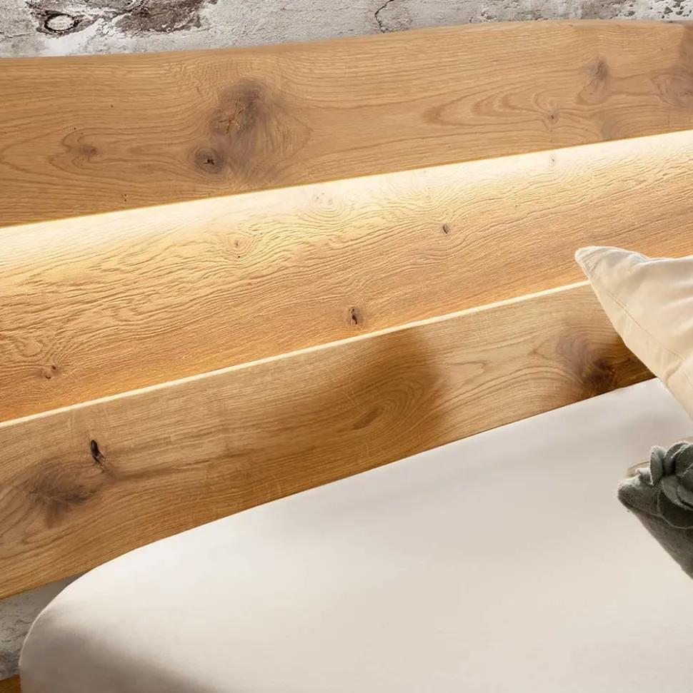 Designer Balkenbett mit LED Beleuchtung - Syrecs