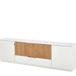 Designer TV Wohnwand in Weiß - Miloris (dreiteilig)