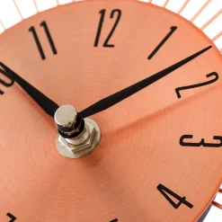 Designer Wanduhr in Kupfer mit Acrylglas Steinen - Rodrico