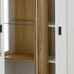 Designer Wohnwand mit LED Beleuchtung - Racelyn (vierteilig)