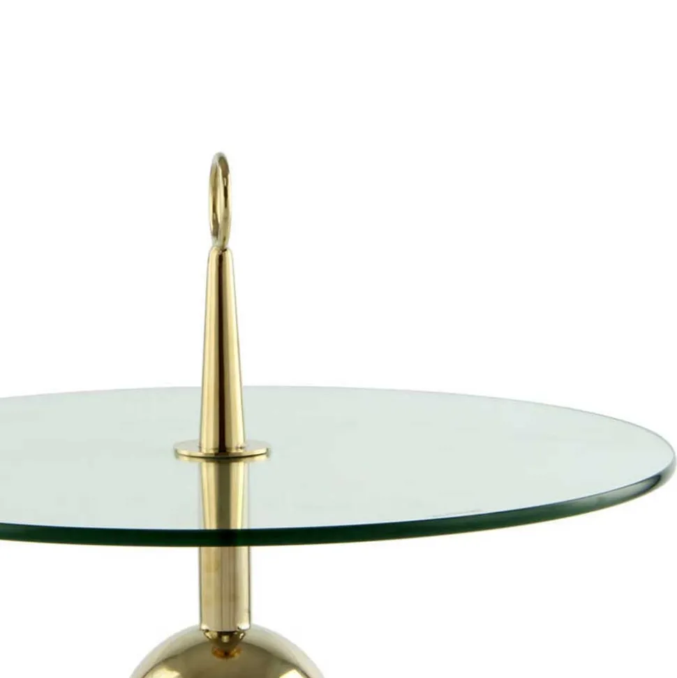 Designer-Beistelltisch mit Glasplatte - Tellimo