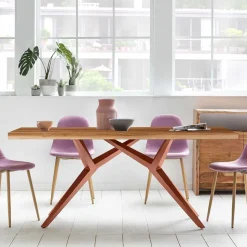 Design-Esstisch aus Altholz Teak - Canarie