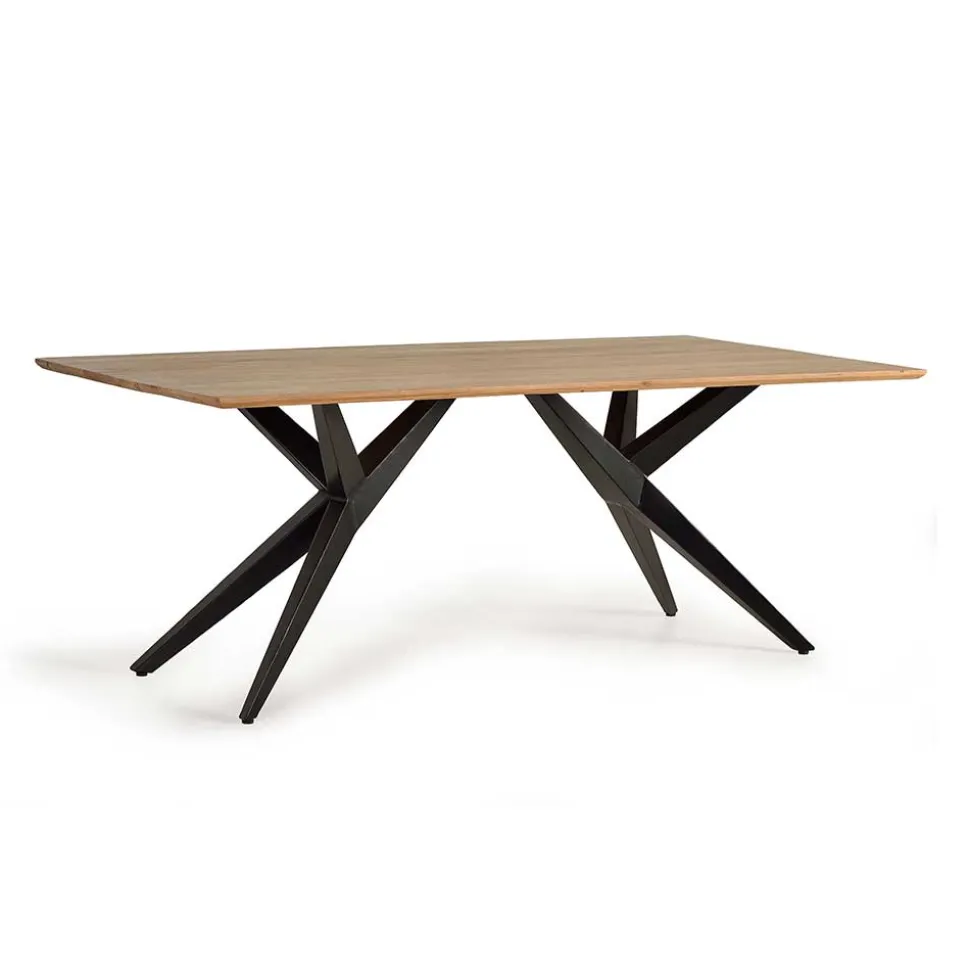 Design-Esstisch mit Massivholzplatte Akazie - Annipurk