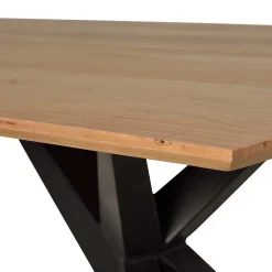 Design-Esstisch mit Massivholzplatte Akazie - Annipurk