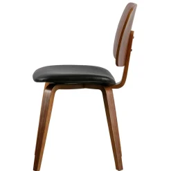 Designstuhl aus Kunstleder & Schichtholz - Riostar