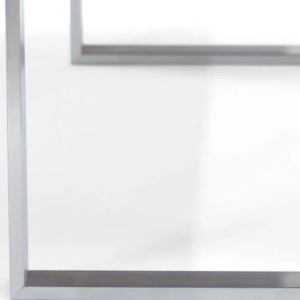 Designtisch aus Nussbaum Holz & Edelstahl - Yocha