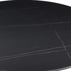 Designtisch aus Sinterstein mit Trompetenfuß - Memphis