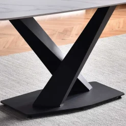 Designtisch aus Sinterstein Marmor Weiß - Jonathan