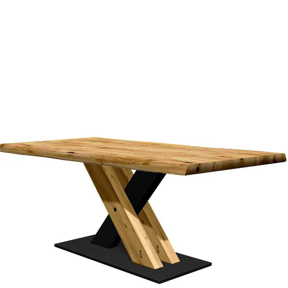 Designtisch mit Naturkante aus Eiche - Ligurian