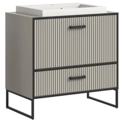 Design-Waschtisch mit Aufsatzwaschbecken - Xena