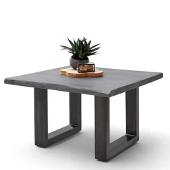 Design-Wohnzimmertisch mit grauer Holzplatte - Flaciona